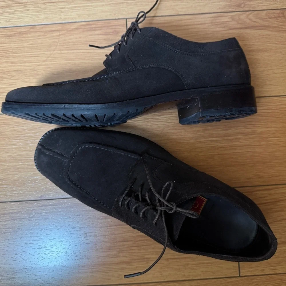 COLE HAAN City Brown Suede Lace Up Thick Sole Oxfords Size 10